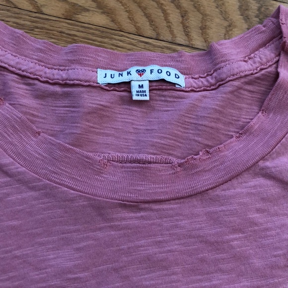 Junk Food pink Beachy Tank Top Sleeveless Shirt - Picture 3 of 8